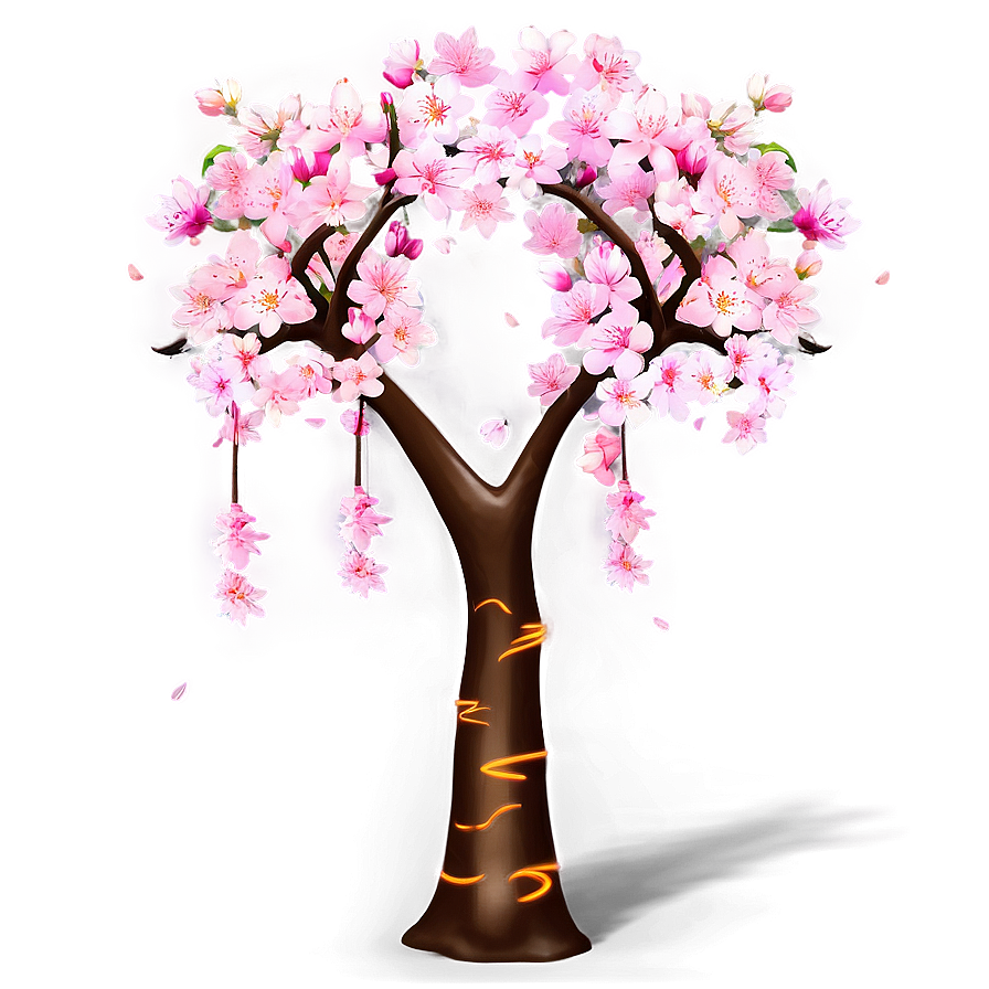 Sakura Tree With Festival Background Png 06122024