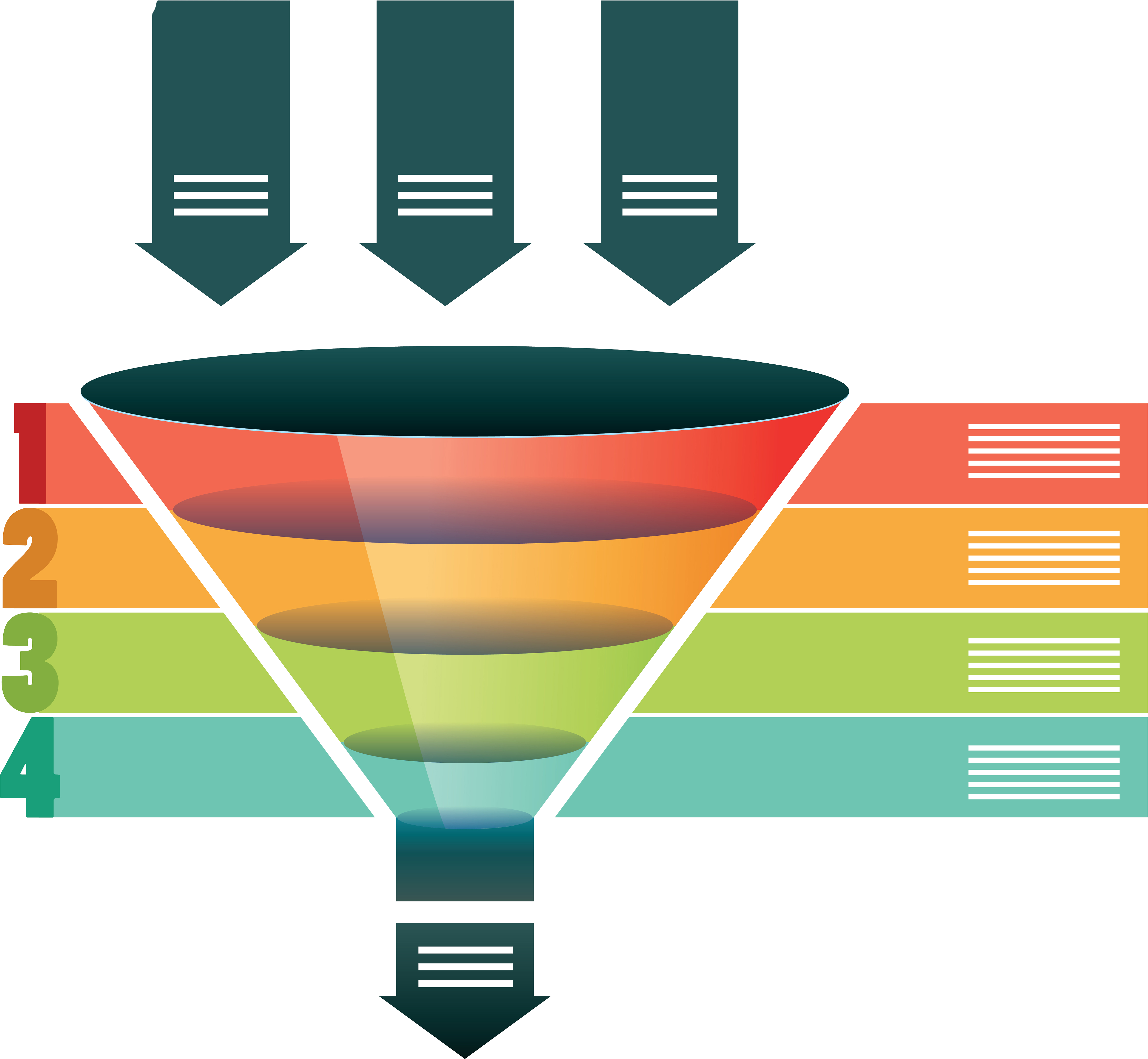 Sales Funnel Infographic Concept