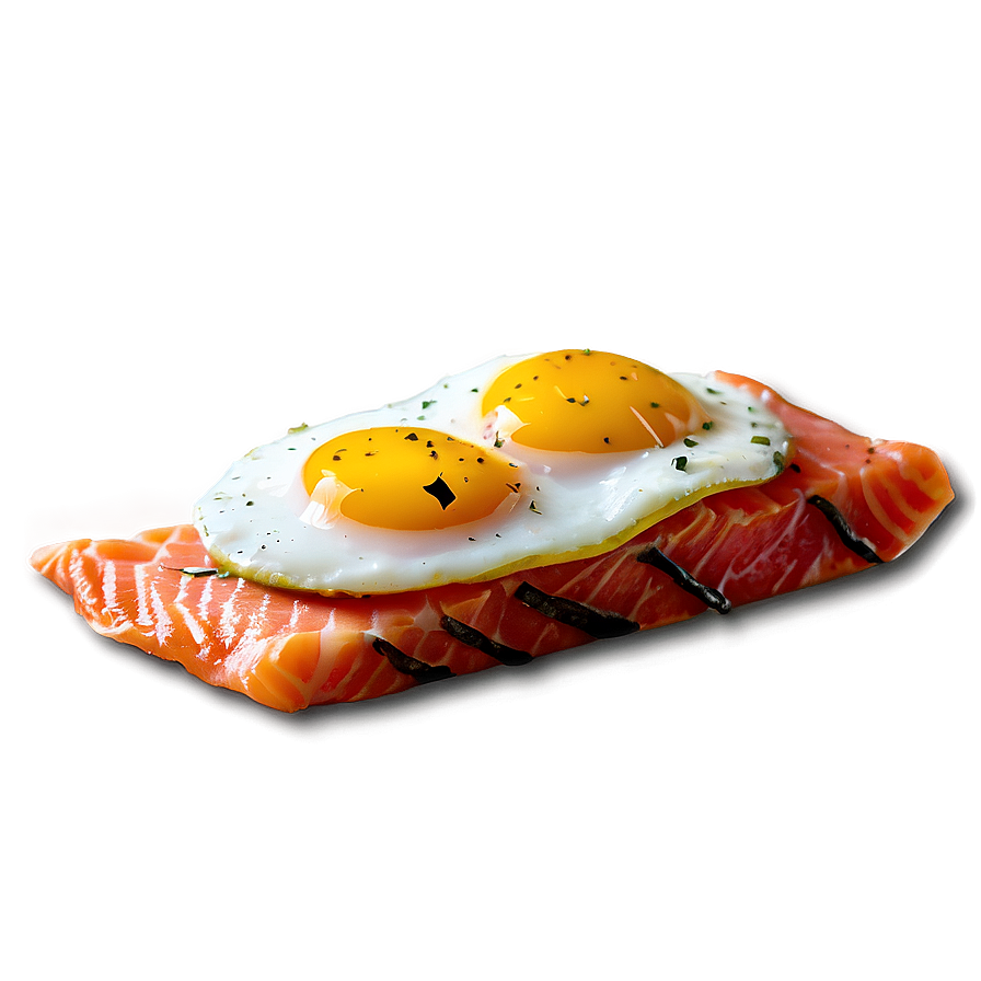 Salmon And Egg Breakfast Png Qkj
