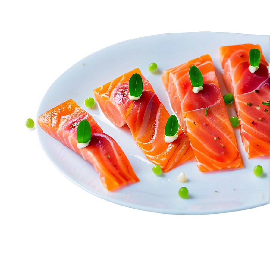 Salmon Carpaccio Appetizer Png Vns