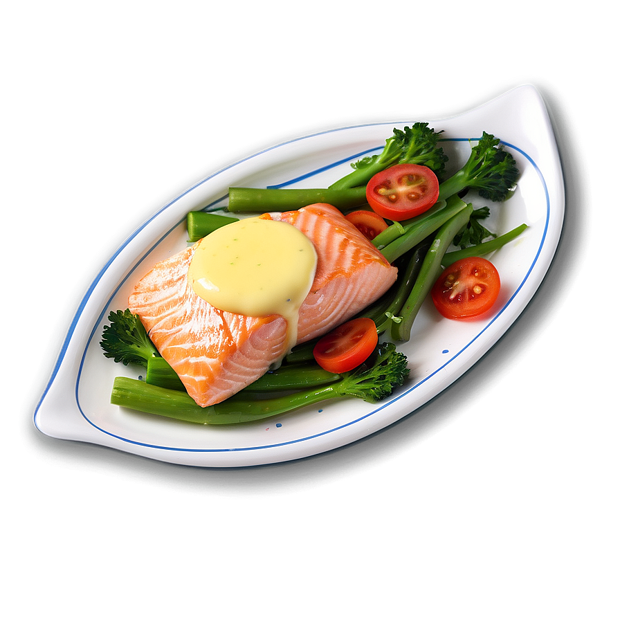 Salmon With Hollandaise Sauce Png 05242024