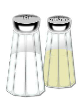 Saltand Pepper Shakers Vector Illustration