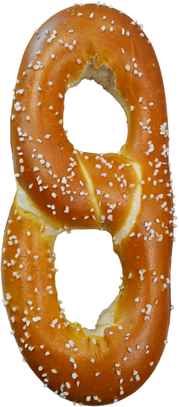 Salted Pretzel Snack Isolated.png