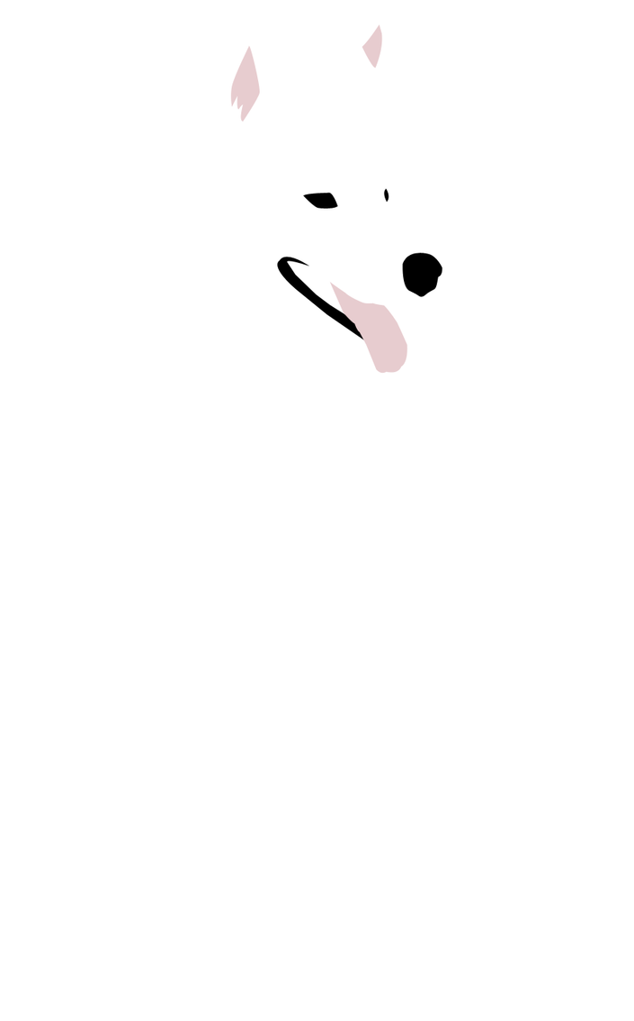 Samoyed Cartoon Graphic