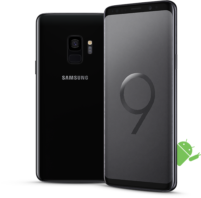 Samsung Galaxy S9 Black Front Back