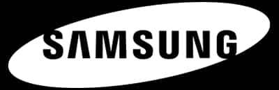 Samsung Logo Blackand White Ellipse