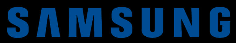 Samsung Logo Blueon Black