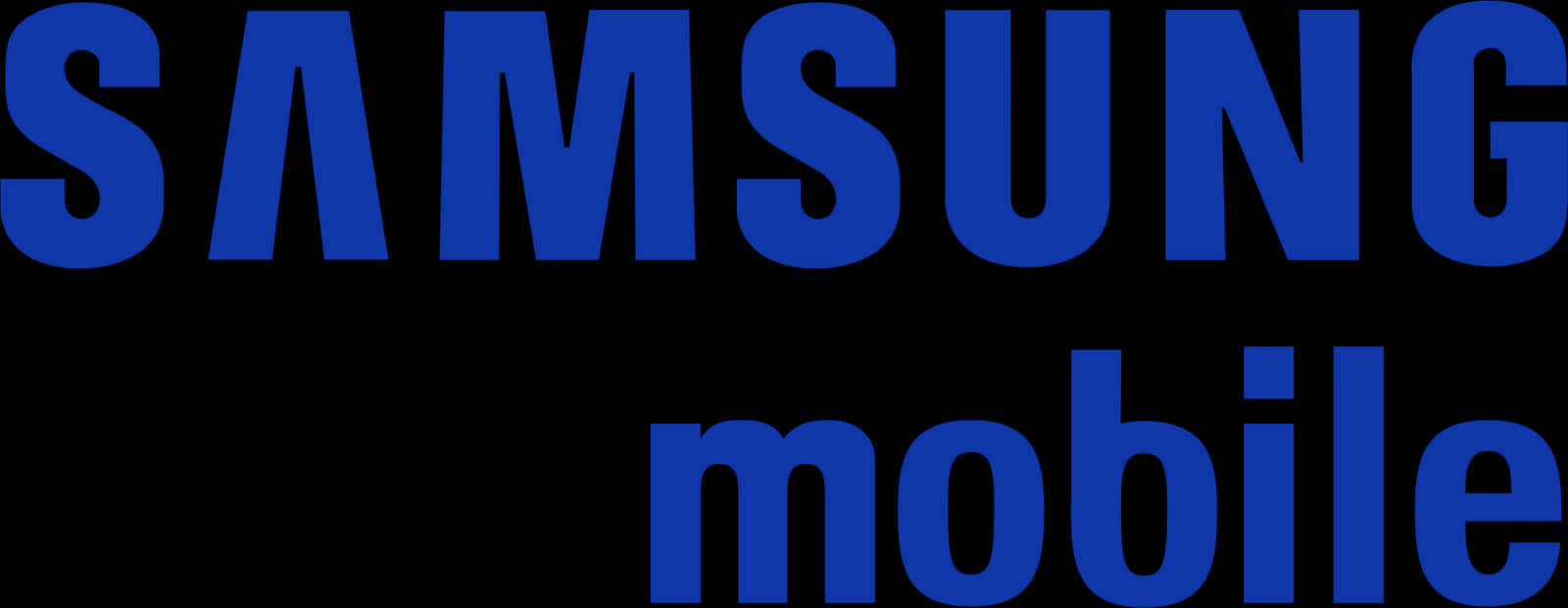 Samsung Mobile Logo Blue Background