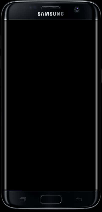 Samsung Smartphone Black Front View