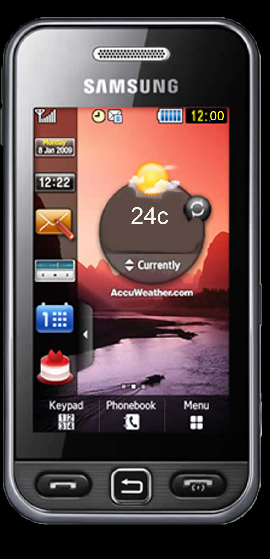 Samsung Touchscreen Phone Display