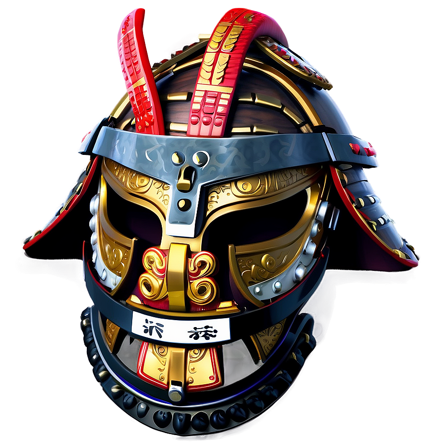 Samurai Helmet With Crest Png Wnl