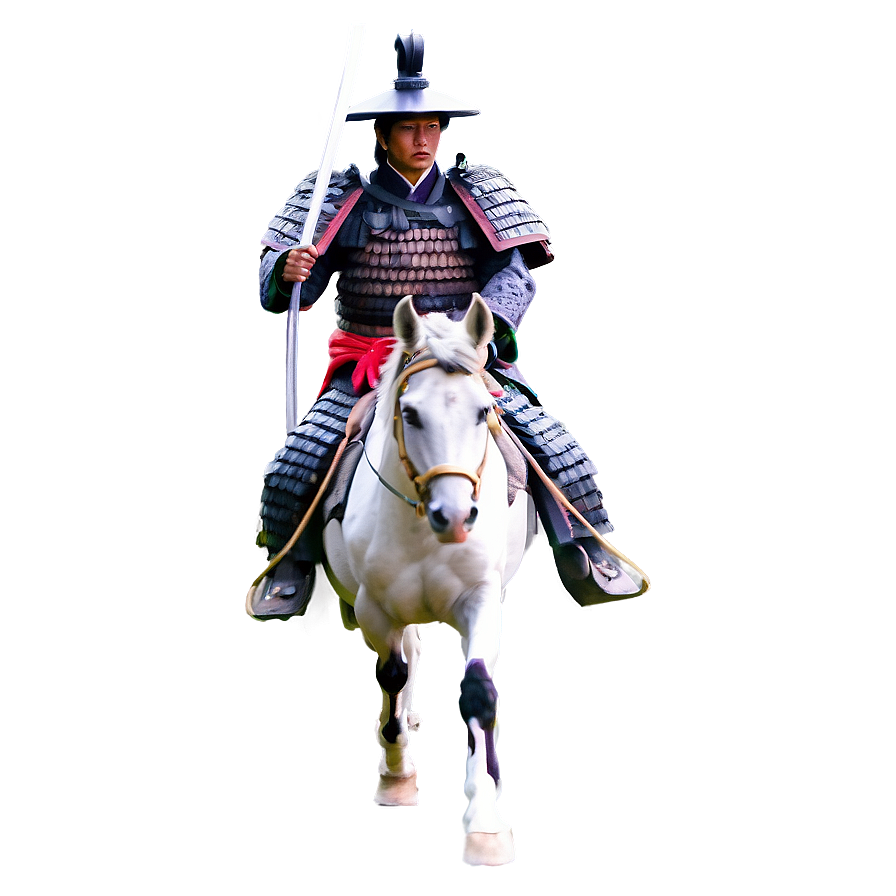 Samurai On Horseback Png 05212024
