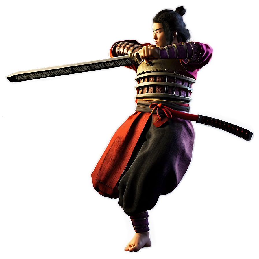 Samurai Warrior Pose Png Lbk