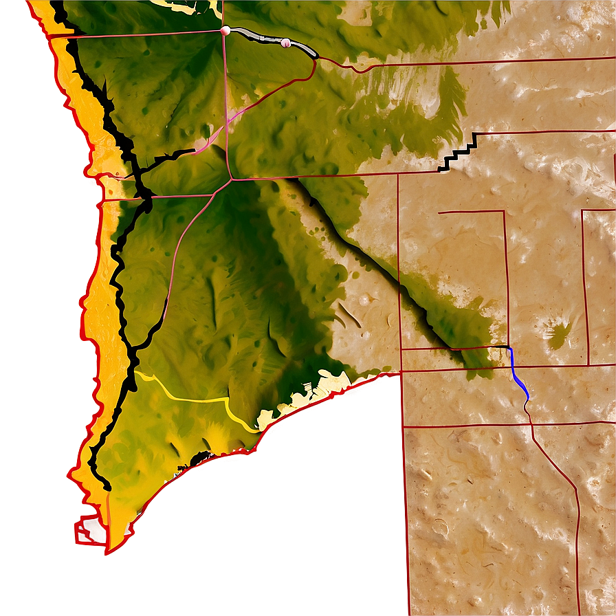 San Diego County Map Outline Png 85