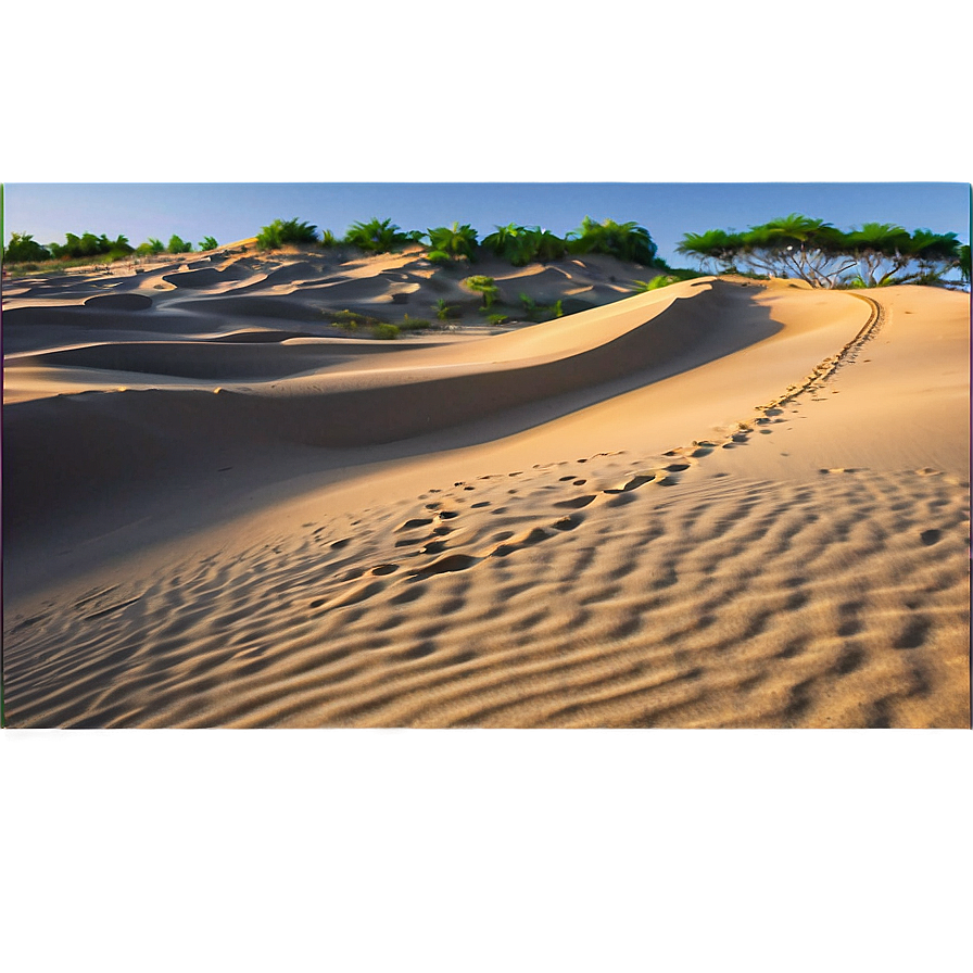 Sand Dunes And Vehicle Tracks Png Cao13