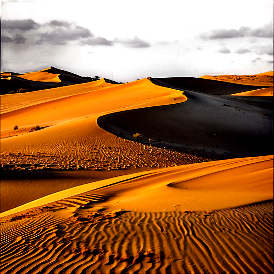 Sand Dunes During Golden Hour Png Ojm