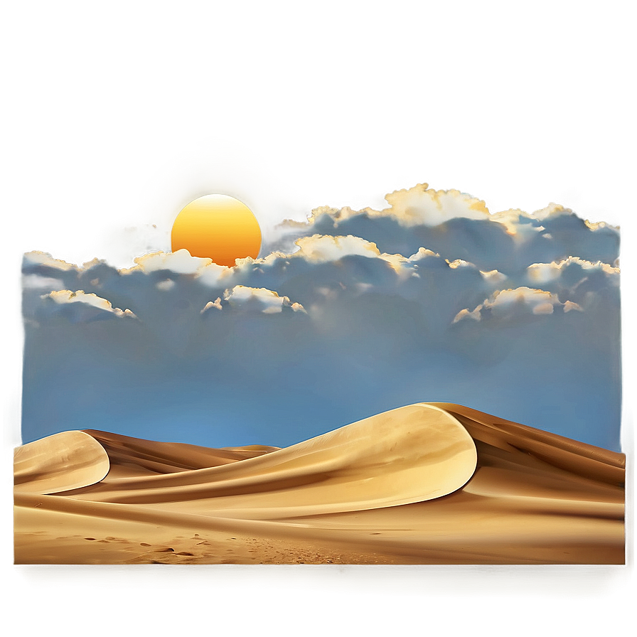 Sand Dunes Under Blue Sky Png 27