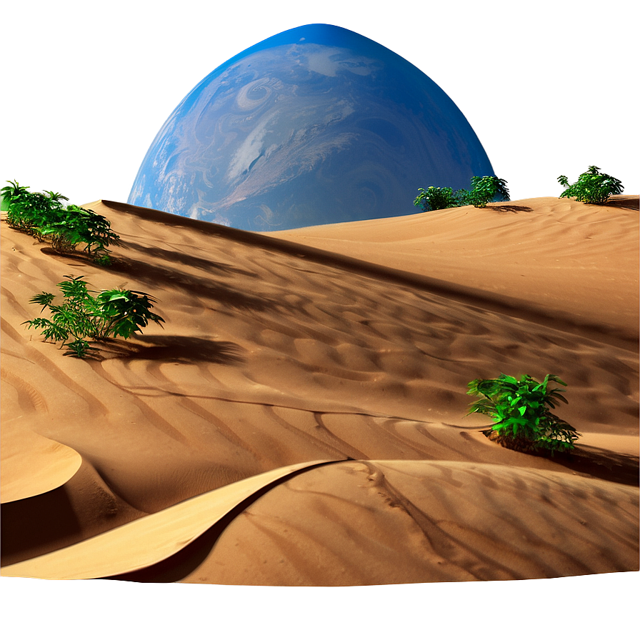 Sand Dunes Under Blue Sky Png Gpt