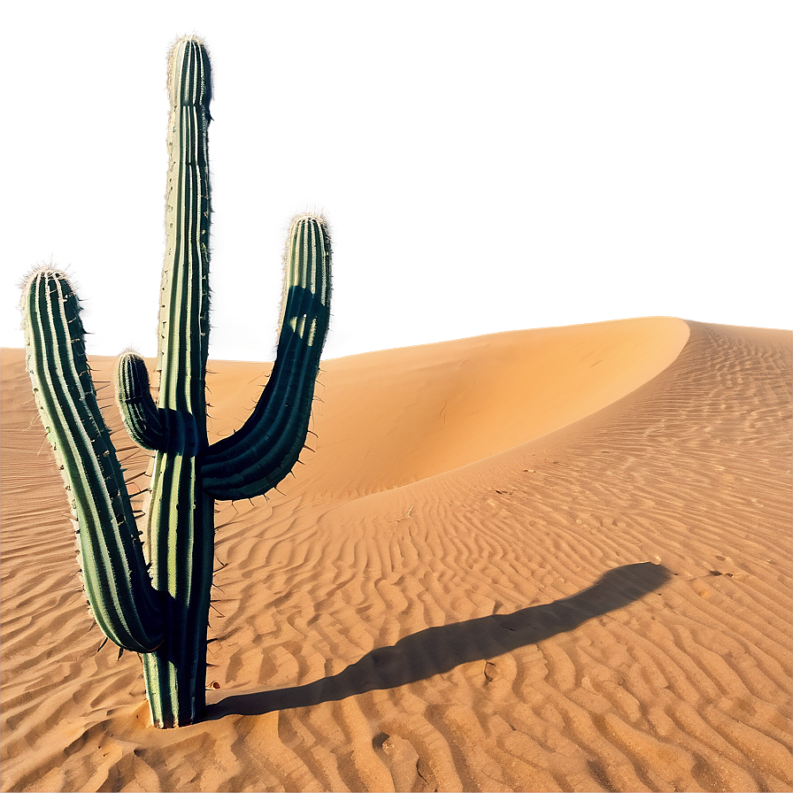 Sand Dunes With Cactus Png Jkb