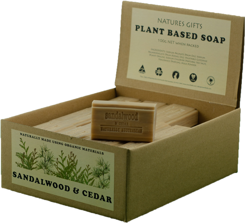 Sandalwood Cedar Soap Packaging