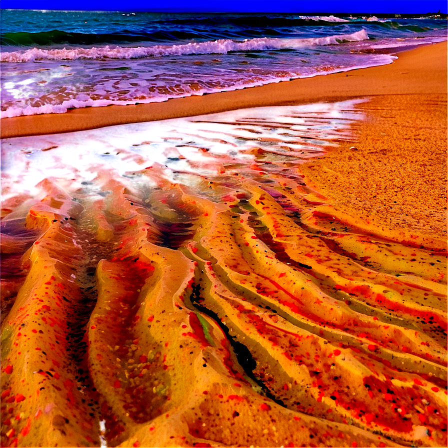 Sandy Shoreline Waves Png Jcs33