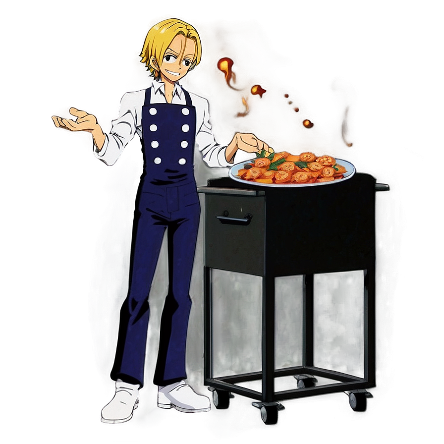 Sanji Cooking Chef Png 05212024