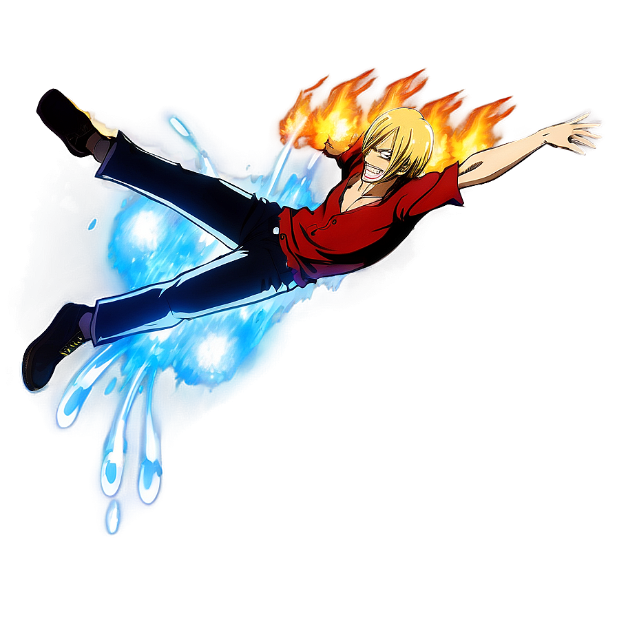 Sanji's Blue Flame Kick Png Wsj67