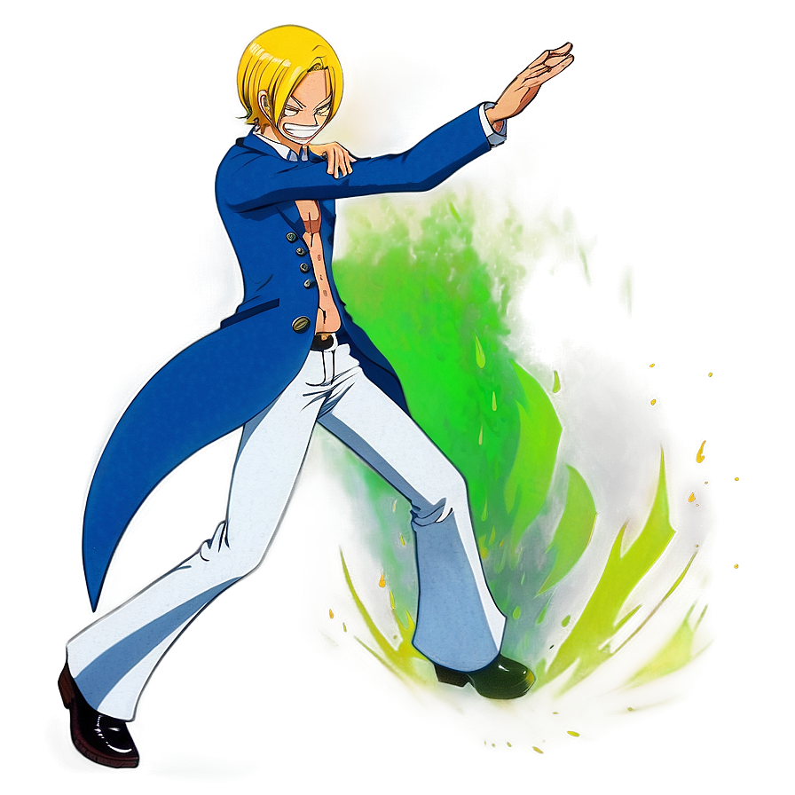 Sanji's Epic Entrance Png 4