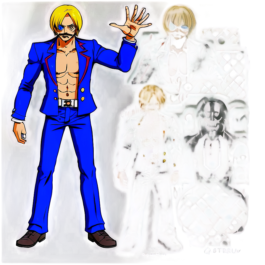 Sanji's Epic Entrance Png 55