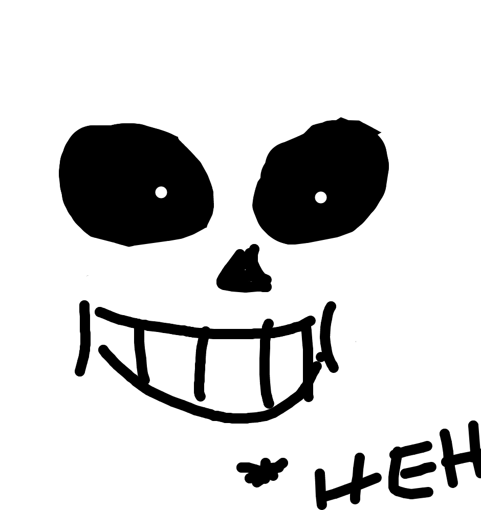 Sans Sketch Grinning Face