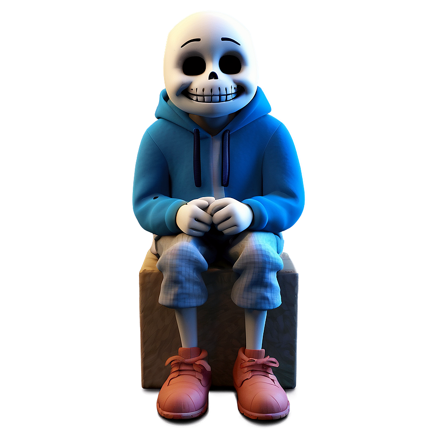 Sans Undertale Sitting Png Ted