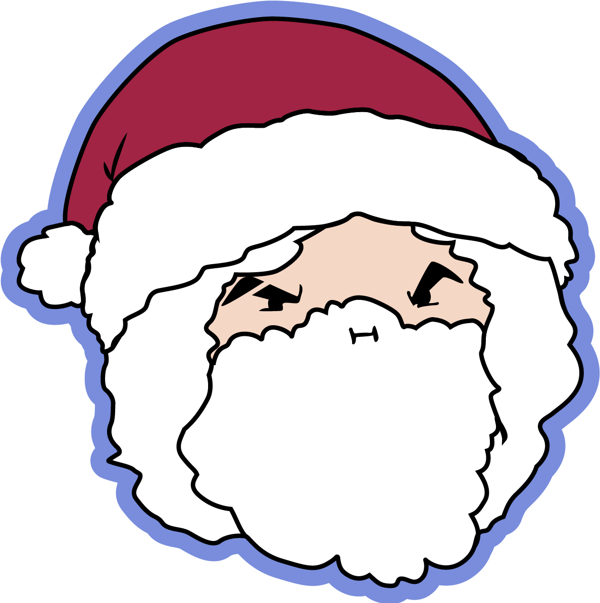 Santa Claus Cartoon Portrait