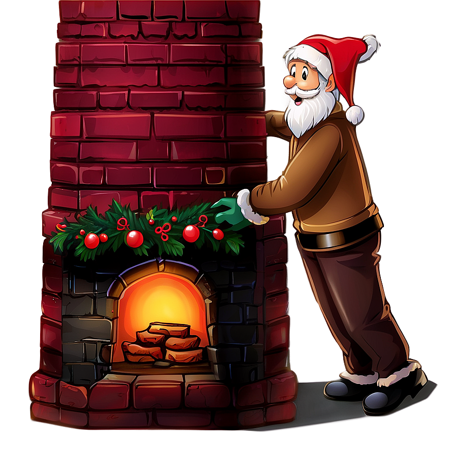 Santa Claus Chimney Png 40