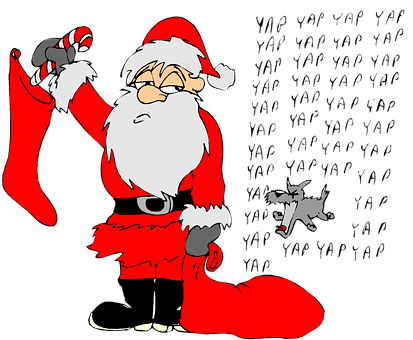 Santa_ Claus_ Holding_ Stocking_and_ Candy_ Cane