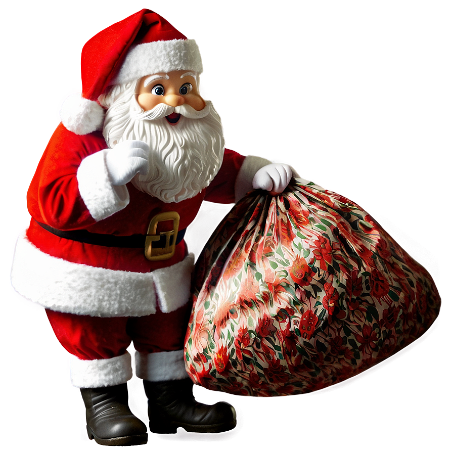 Santa Claus With Bag Png 05212024