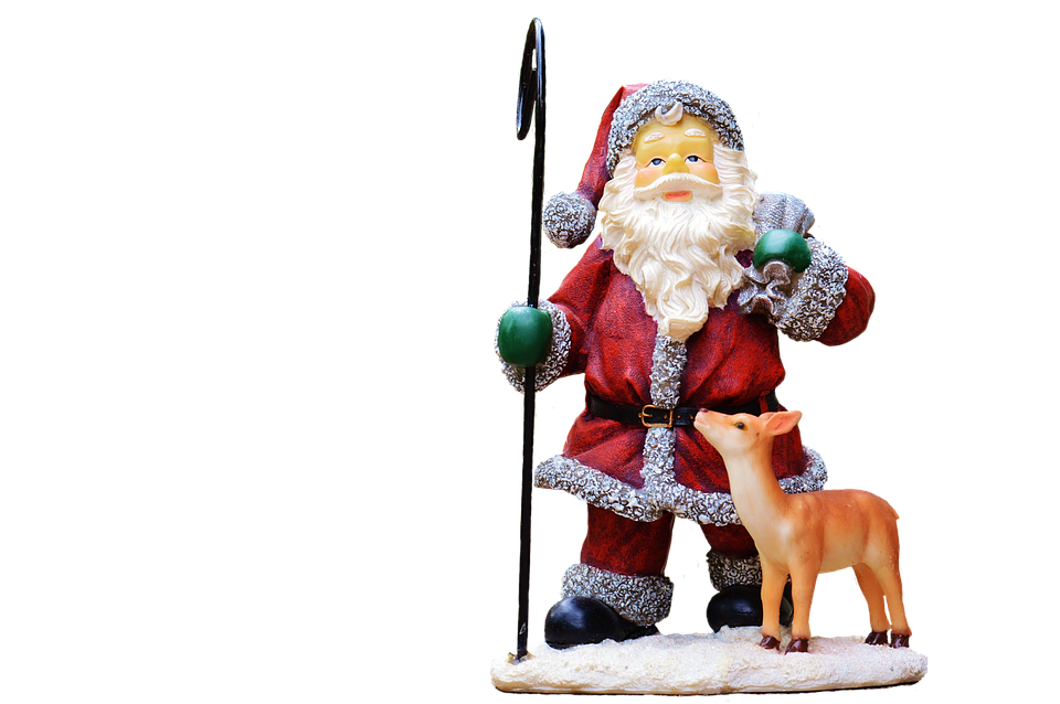 Santa Figurinewith Reindeer