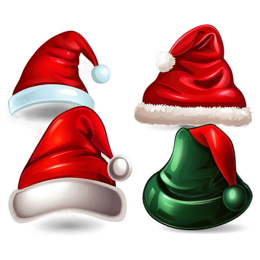 Santa Hat Cartoon Background Png 06272024