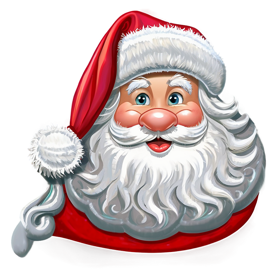 Santa Hat Cartoon Scene Png Xqh