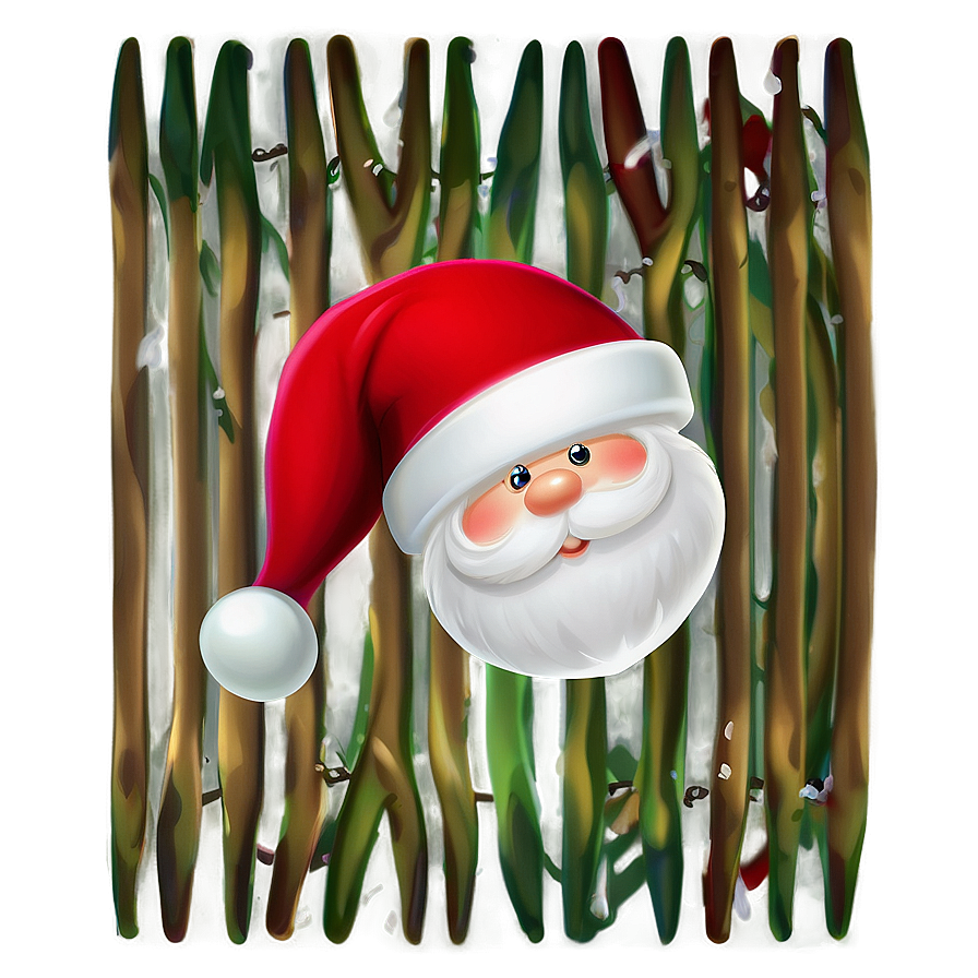 Santa Hat Cartoon Wallpaper Png 06272024