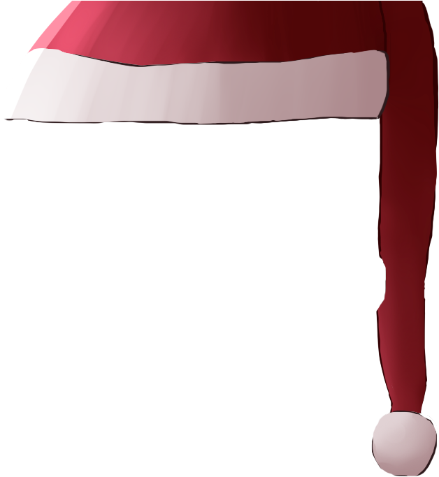 Santa Hat Corner Graphic