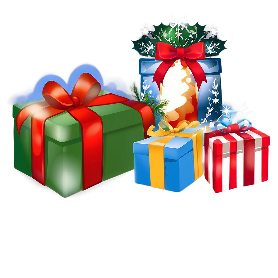 Santa's Christmas Gifts Png 98