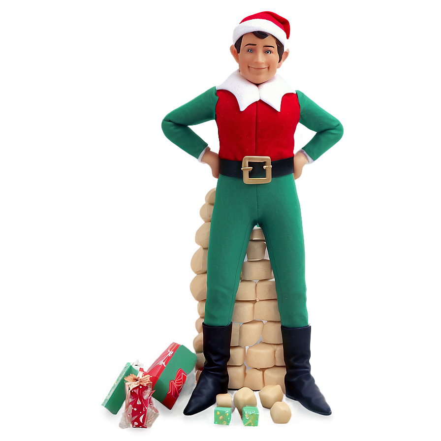 Santa's Helper Elf Shelf Png 05242024