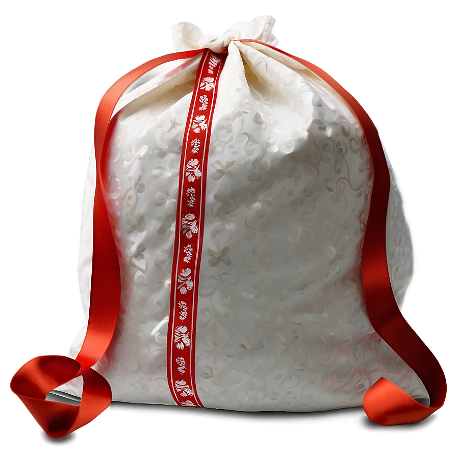 Santa Sack With Ribbon Png 06282024