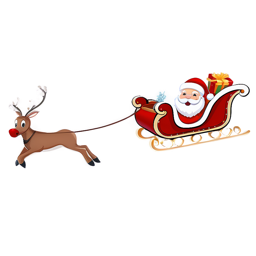 Santa Sleigh Png Mke7