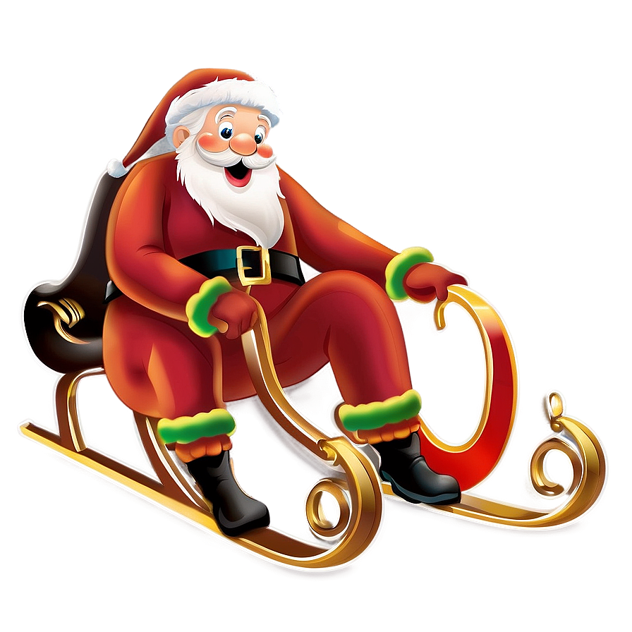 Santa Sleigh Png Opf27