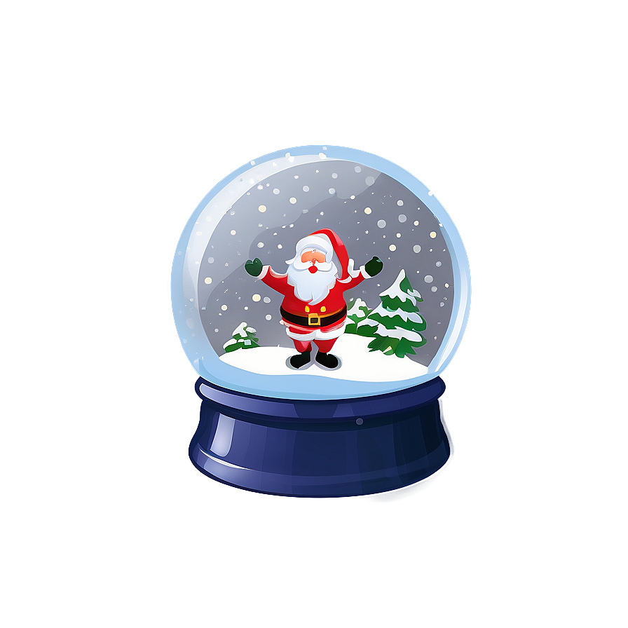 Santa Snow Globe Png 05042024