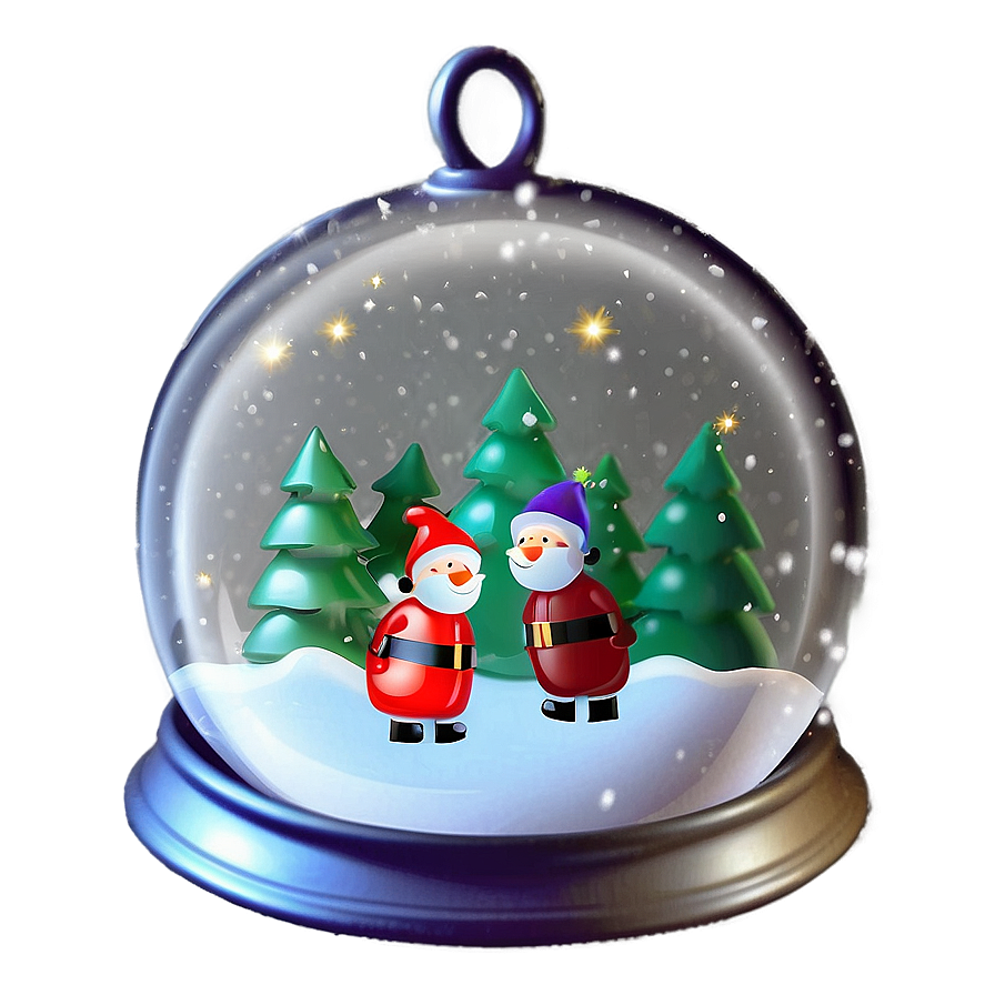 Santa Snow Globe Png 90