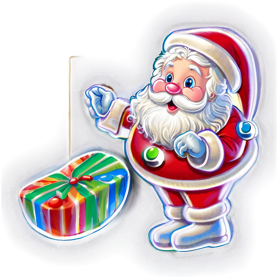 Santa With Candy Png Jyp