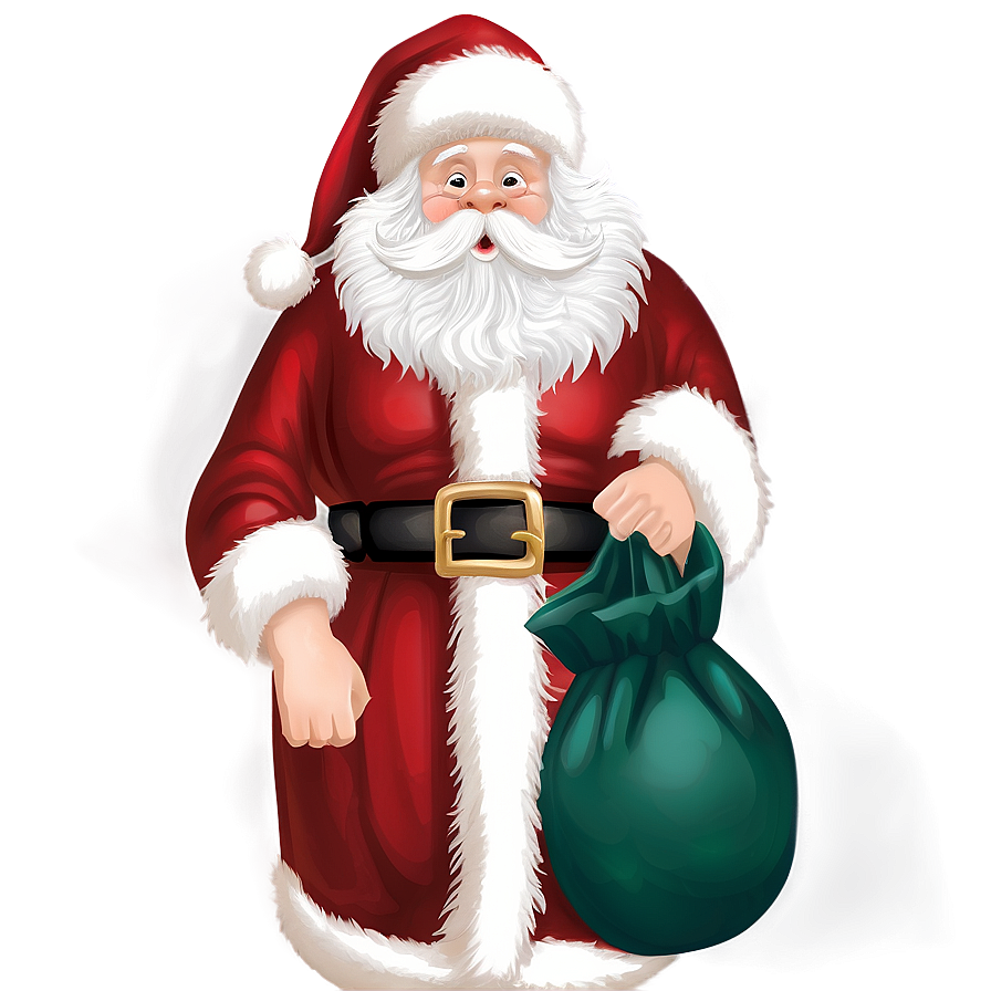 Santa With Sack Png Aym45