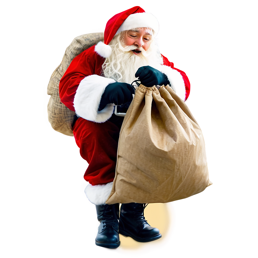 Santa With Sack Png Rlp